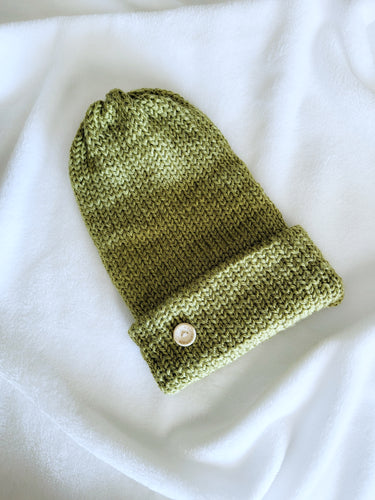 Adult Knitted, Oversized Beanies | Double Thick | Floppy Beanie | Handmade | Olive You | Soft Material