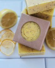 Lemon Poppy Soap, Cold Processed Soap, Handcrafted